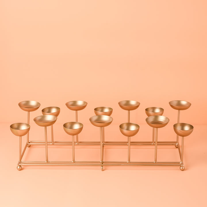 Small 2-Row Tealight Holder