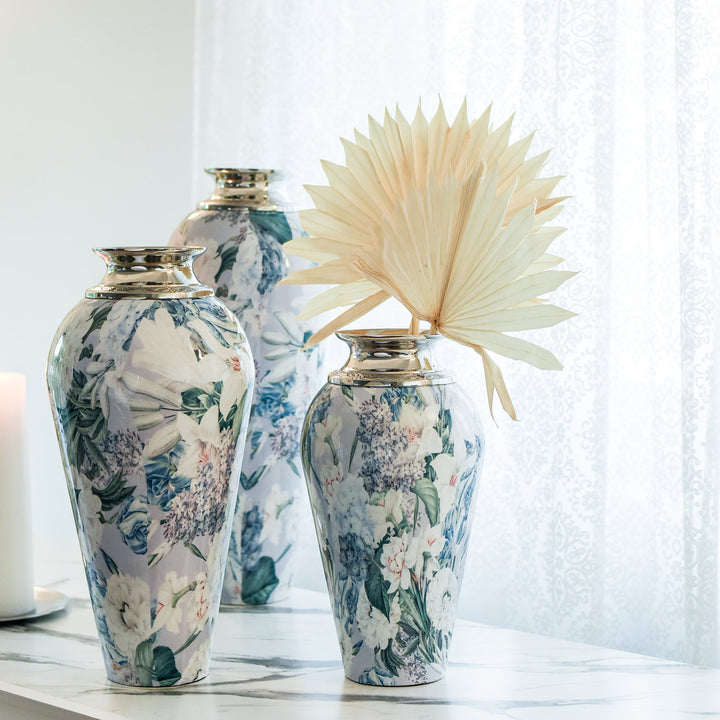 Sophie Metal Printed Vase