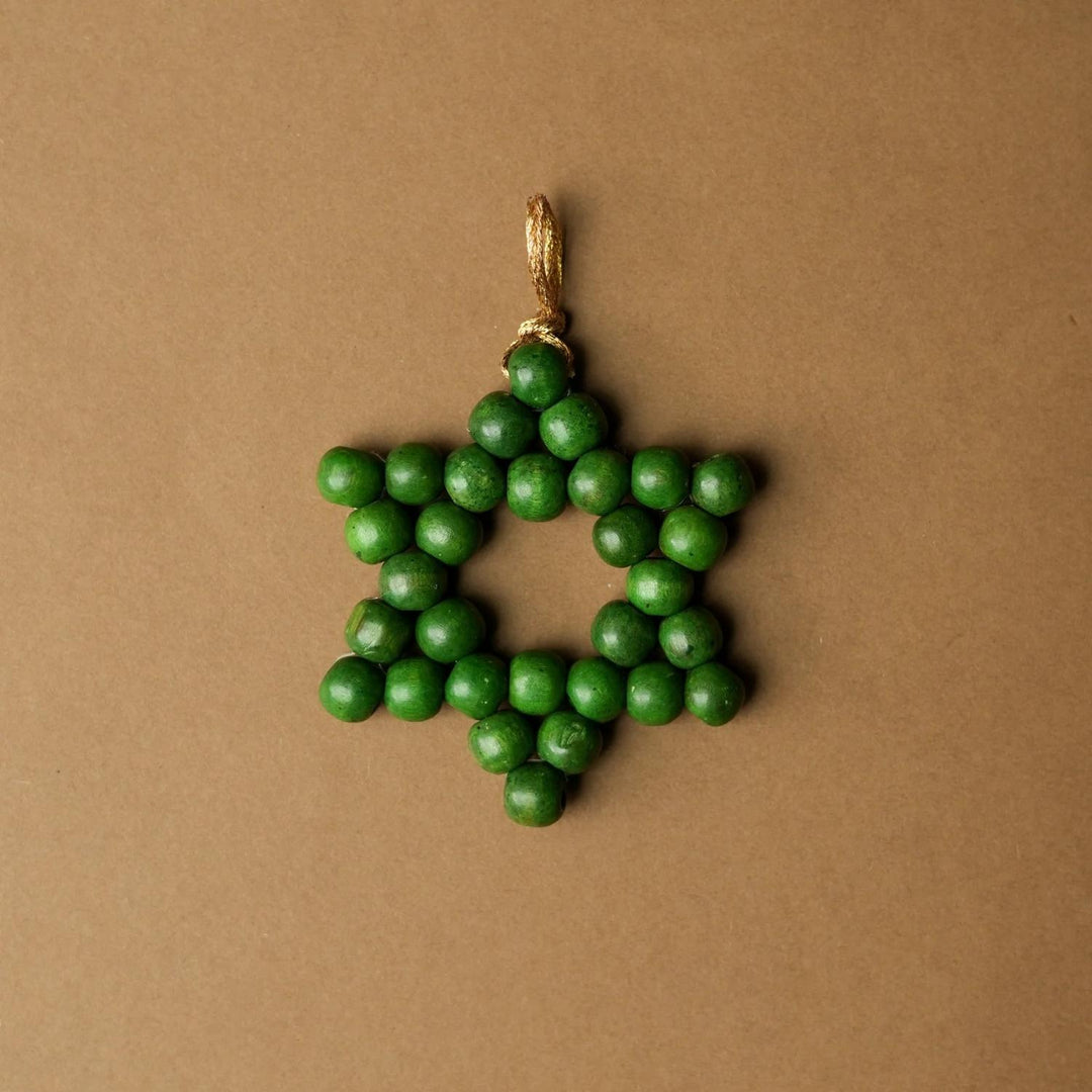 Spruce Green Star Ornament (Set of 6)