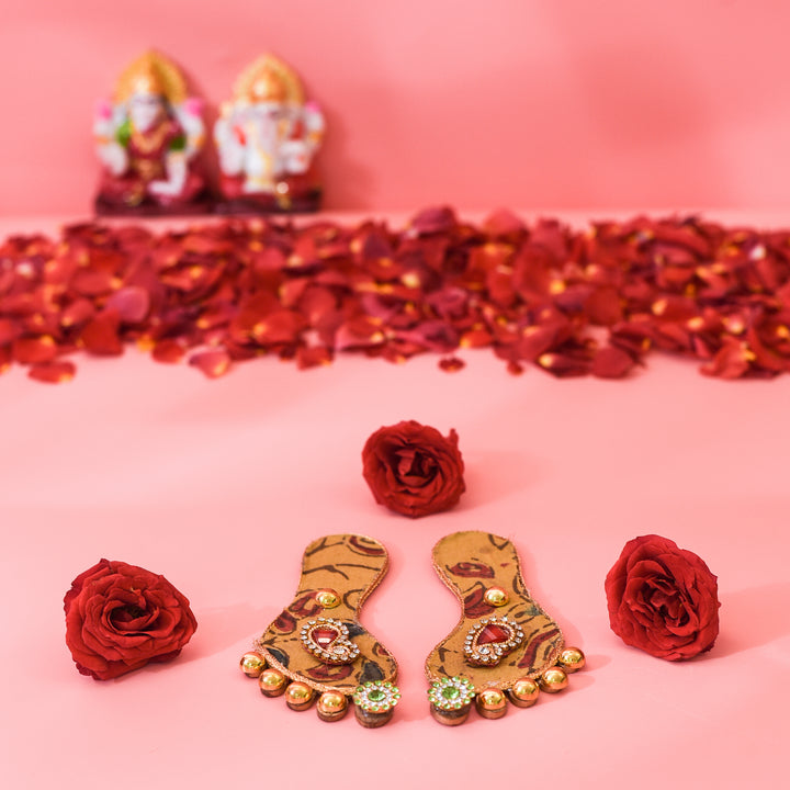 Suvarna Yellow Lakshmi Feet