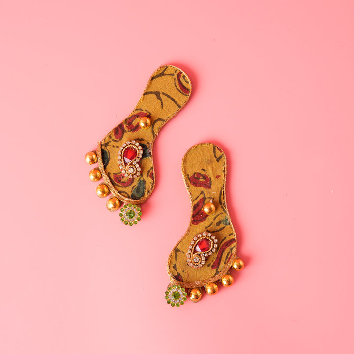 Suvarna Yellow Lakshmi Feet