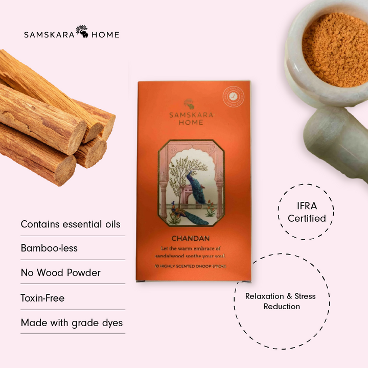 Chandan Dhoop Sticks 10pcs
