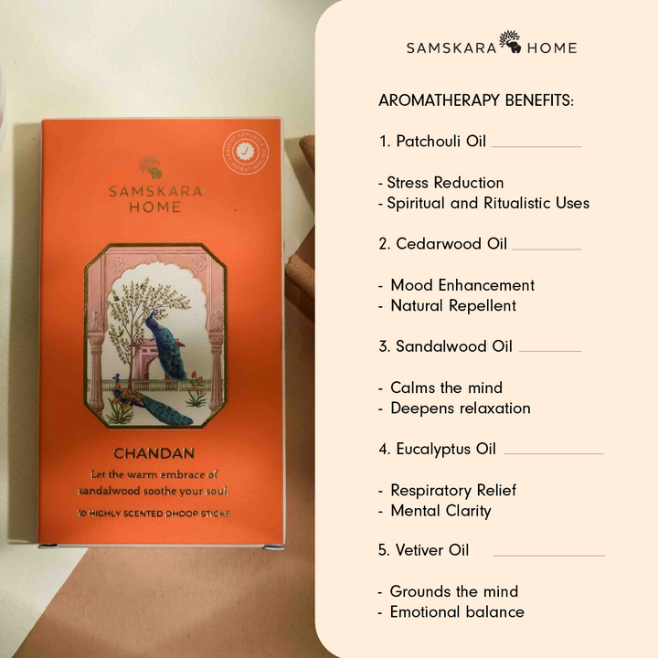 Chandan Dhoop Sticks 10pcs