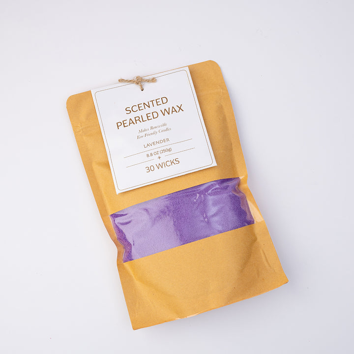 Scented Pearled Wax + 30 Wicks - Lavender
