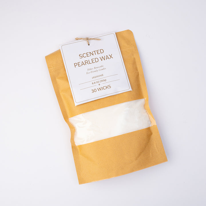 Scented Pearled Wax + 30 Wicks - Jasmine