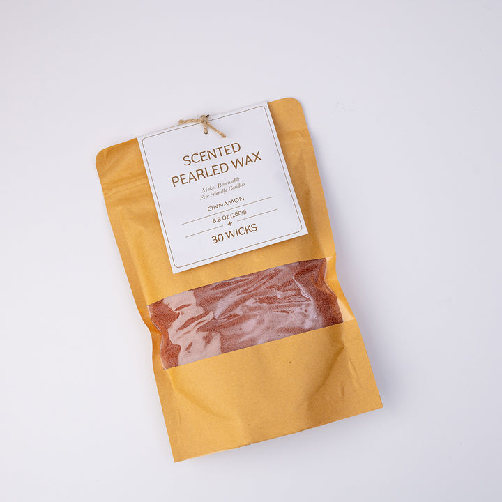 Scented Pearled Wax + 30 Wicks - Cinnamon