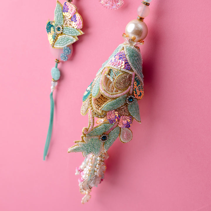 Rose Quartz & Pankhuri Rakhi Combo with Free Roll-On Perfume