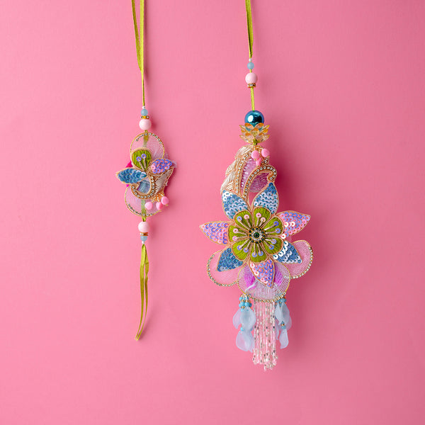 Shubhra Phool Couple Rakhi