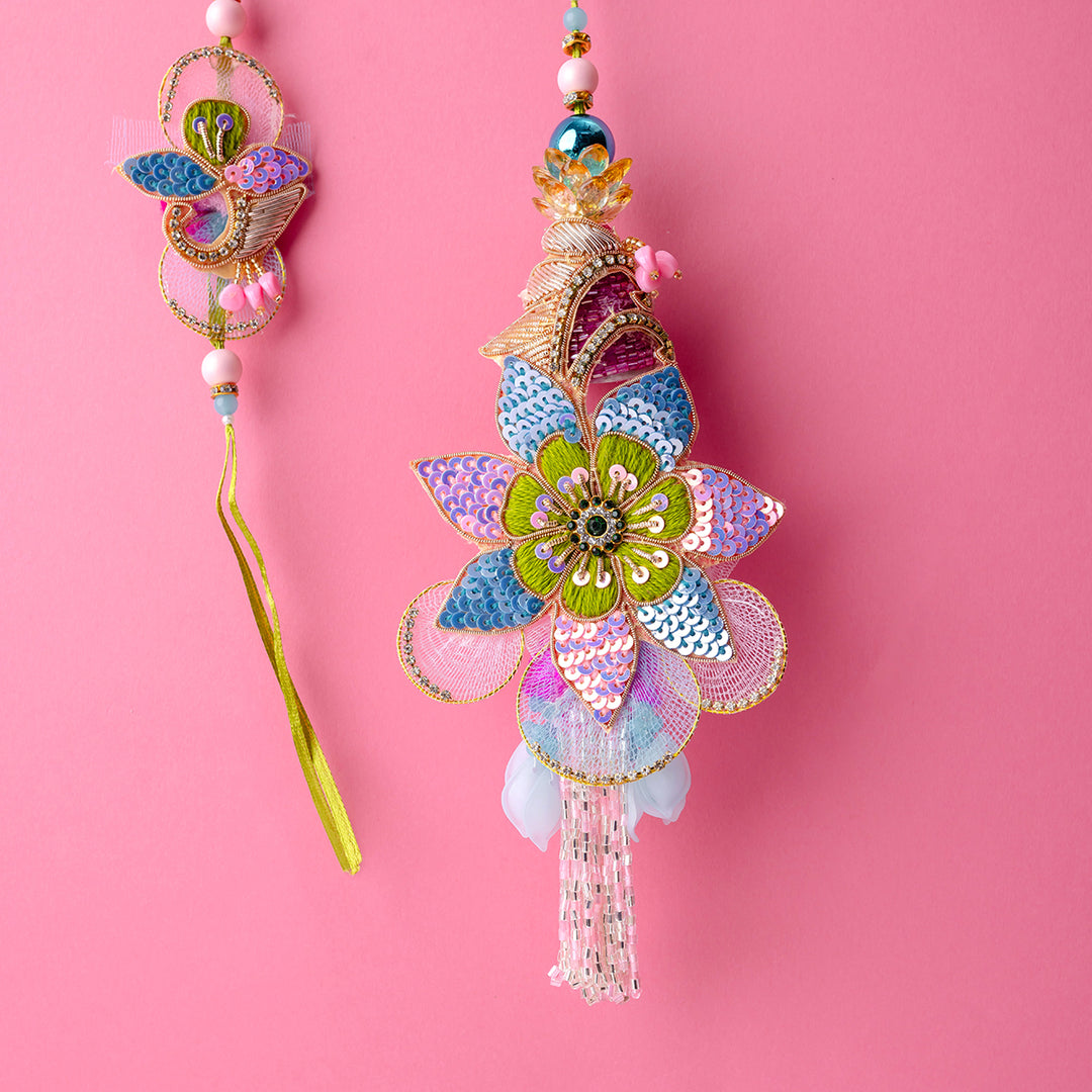 Shubhra Phool Couple Rakhi