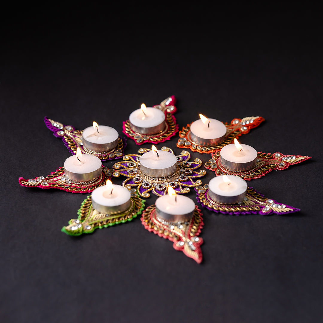 Samskara Wax Tealight Candles, 3-Hour Burn Time, Smokeless, No Residue (Set of 100, Unscented)