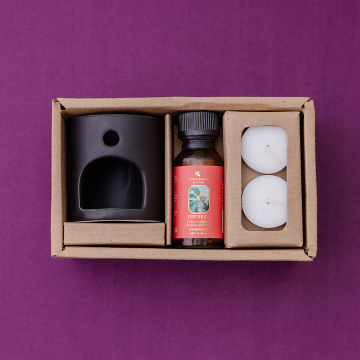 Refresh Aroma Oil & Ceramic Burner Set (Customizable)