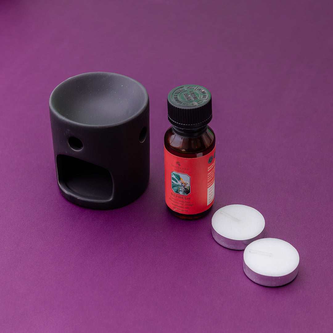 Refresh Aroma Oil & Ceramic Burner Set (Customizable)