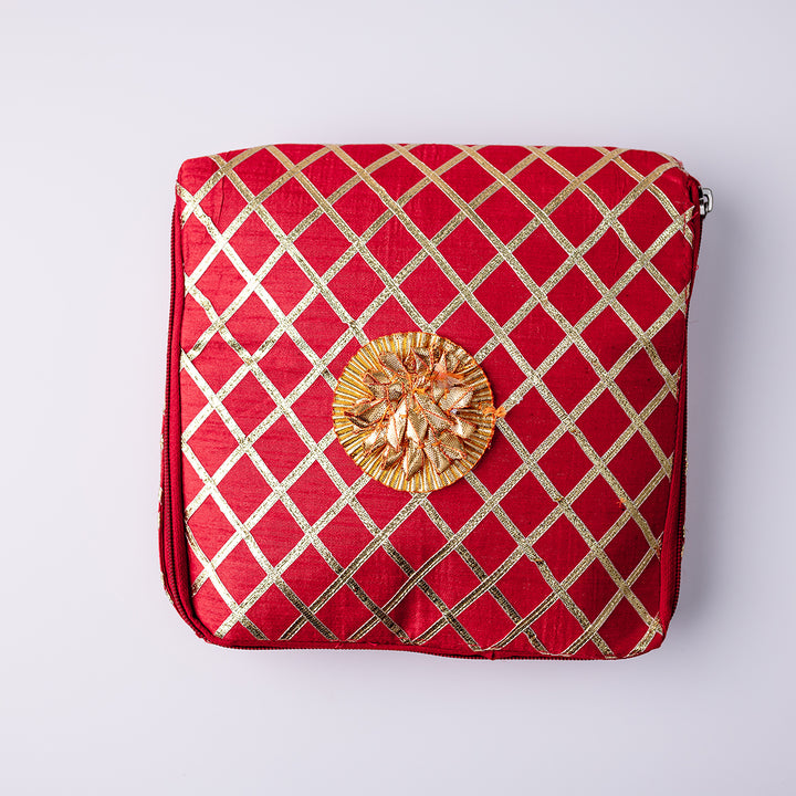 Gota Saree Bag - Red