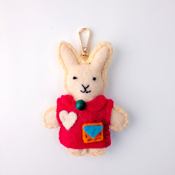 Messenger Bunny Easter Keychain