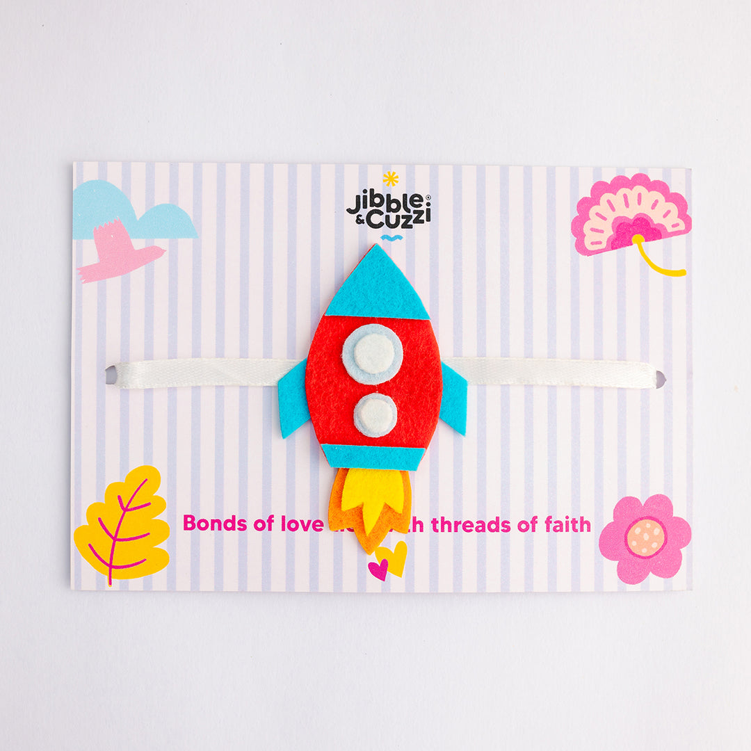Space Whiz Rocket Kids Rakhi