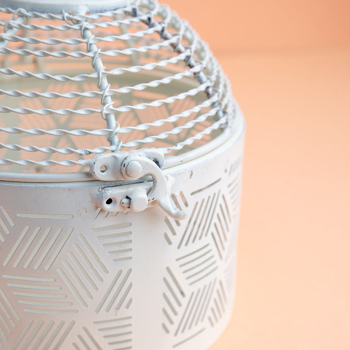 Geometric Pattern Metal Lantern