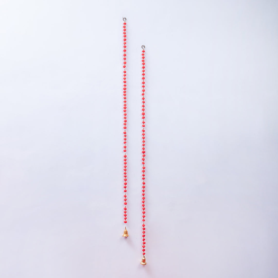 Red Woolen Pompom Garland