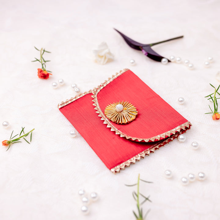 Fabric Envelope Small - Red