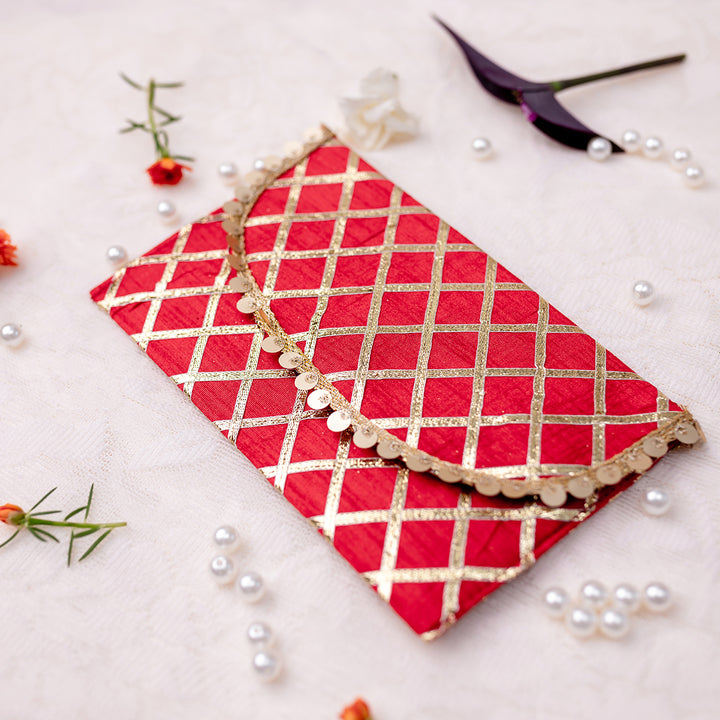 Fabric Envelope Big - Gota Red