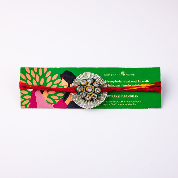 Sukti Aarti Plate & Rakhi Set Combo