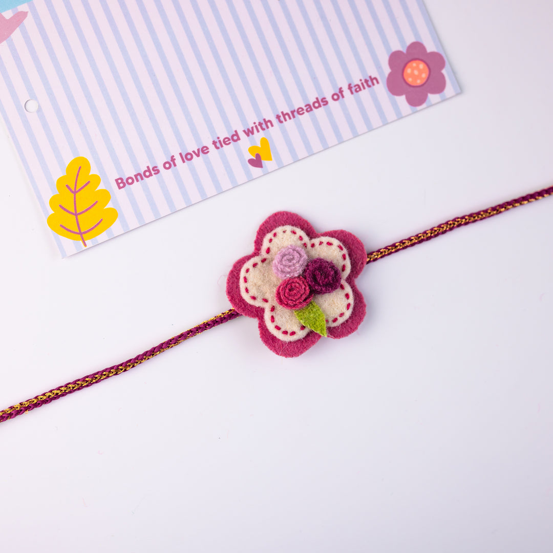 Floral Whimsy Kids Rakhi