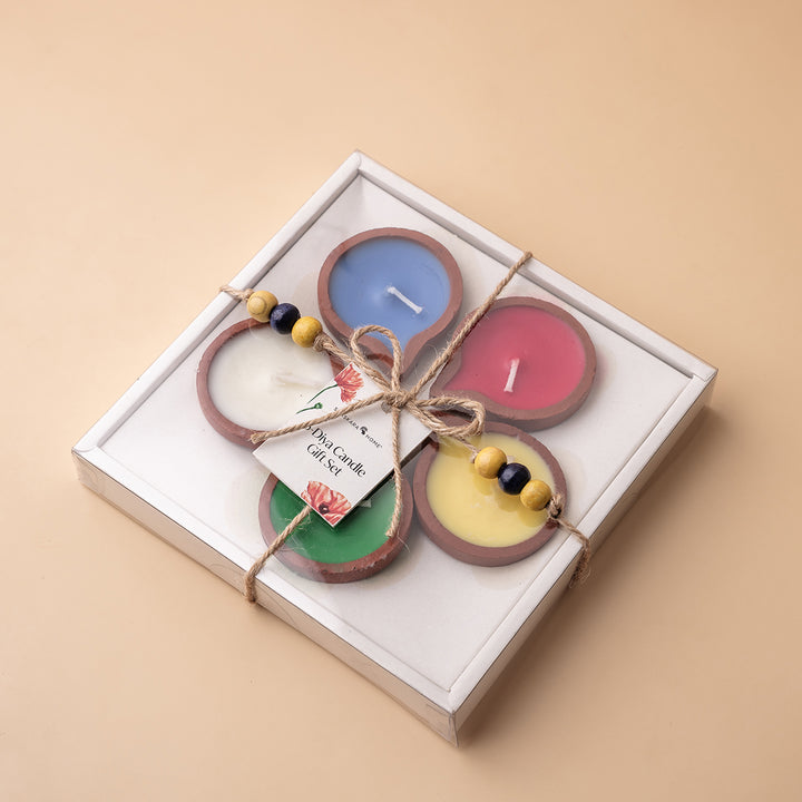 5-Diya Candle Gift Set