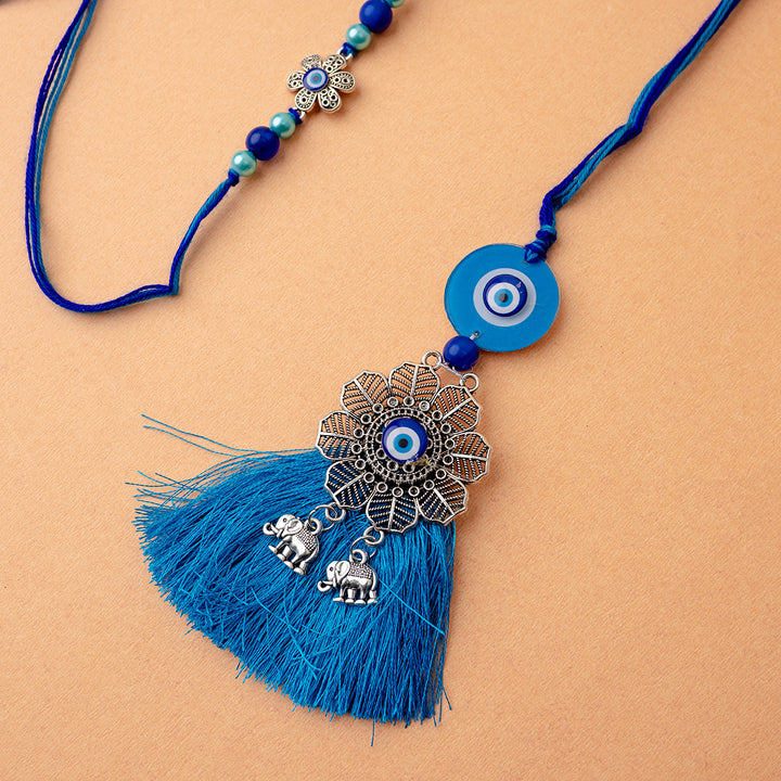 Evil Eye Couple Rakhi Gift Combo with Free Perfume