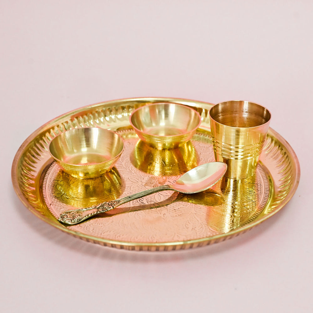 Aarti Rice Pretty pooja thali set | Aarti plates from Samskara Home