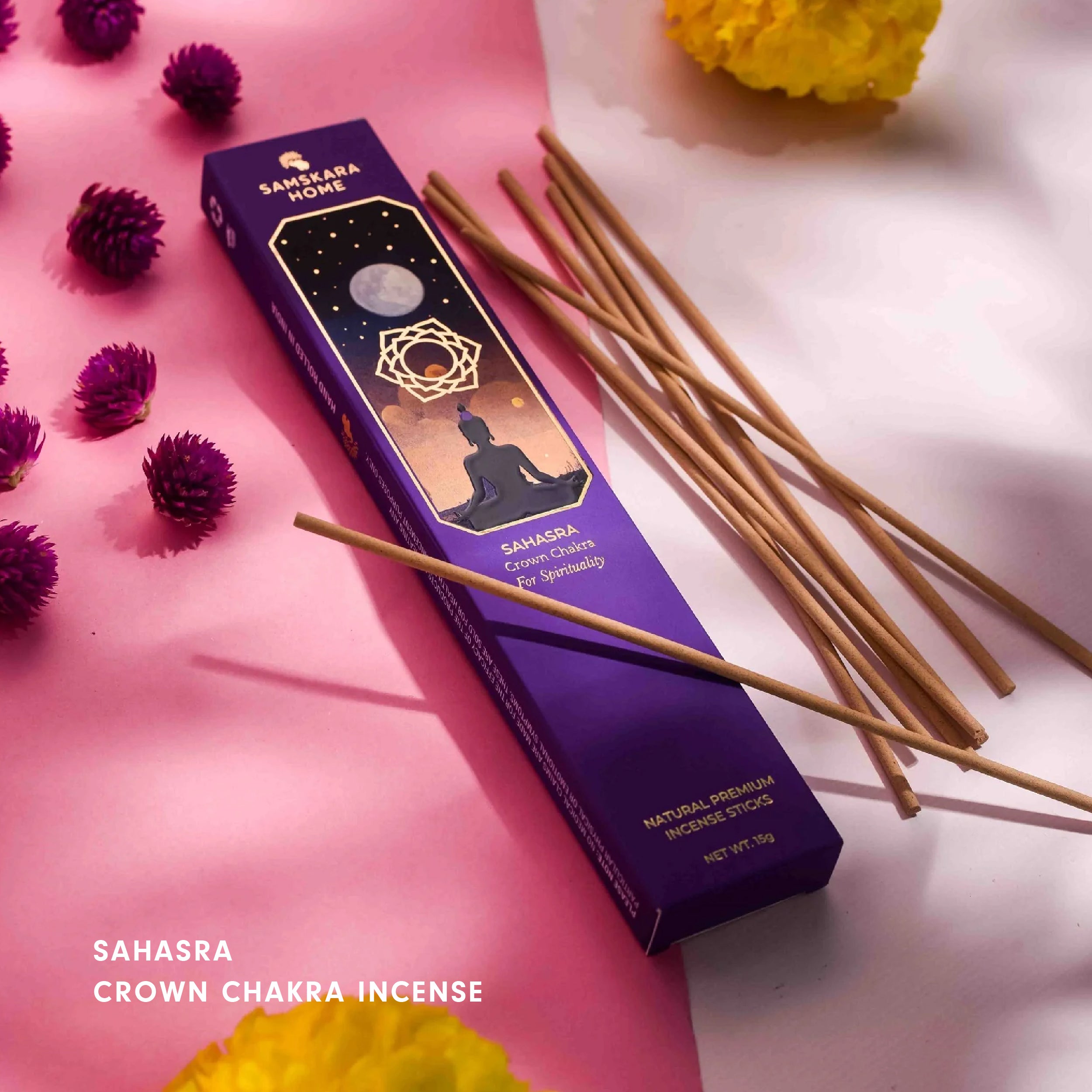 Sahasra - Crown Chakra Incense 15pcs (For Spirituality) – Samskara