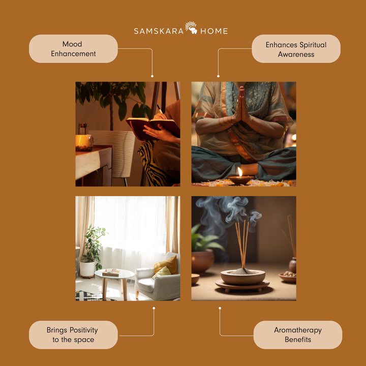 Samskara Sandalwood Incense Sticks (Pack of 10)