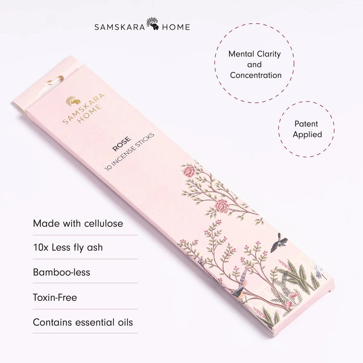 Samskara Rose Incense Sticks (Pack of 10)