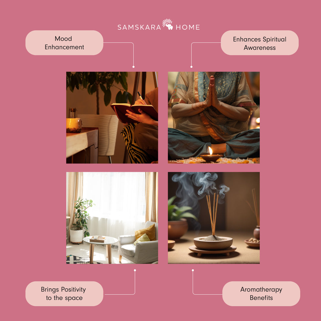 Samskara Rose Incense Sticks (Pack of 10)