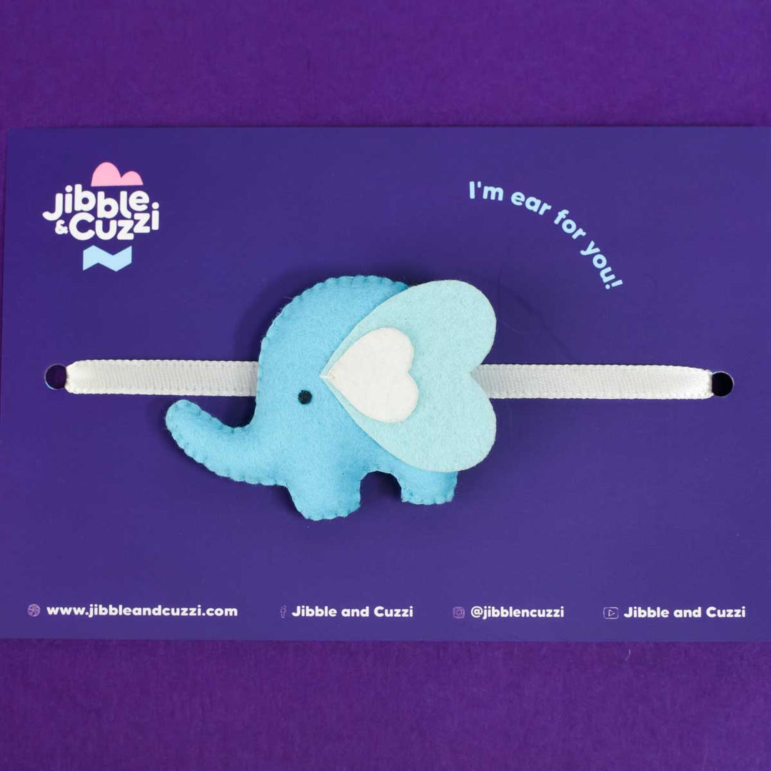 Heart-felt Blue Elle Kids Rakhi