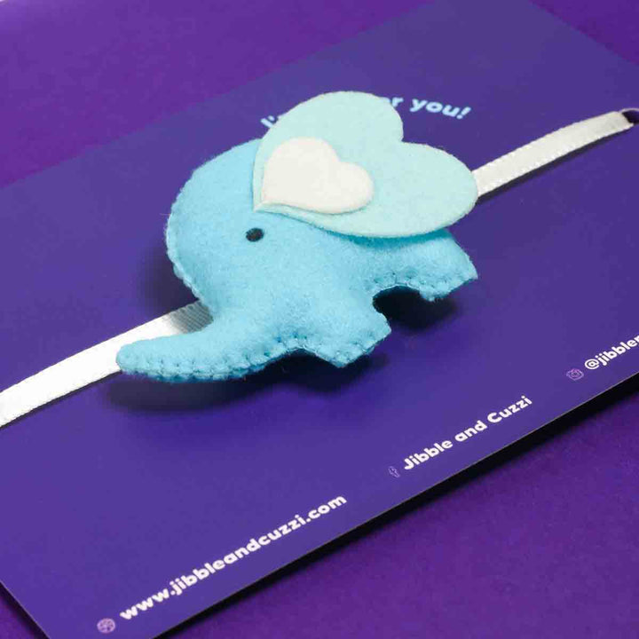 Heart-felt Blue Elle Kids Rakhi