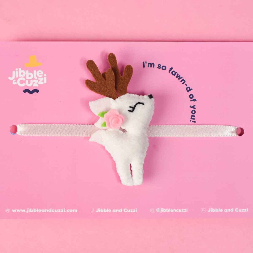 Floral Antlered Rennie Kids Rakhi