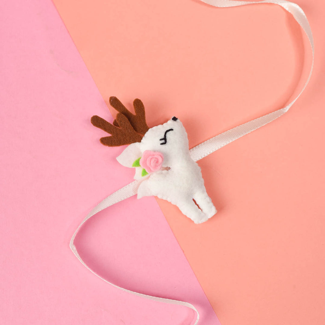 Floral Antlered Rennie Kids Rakhi