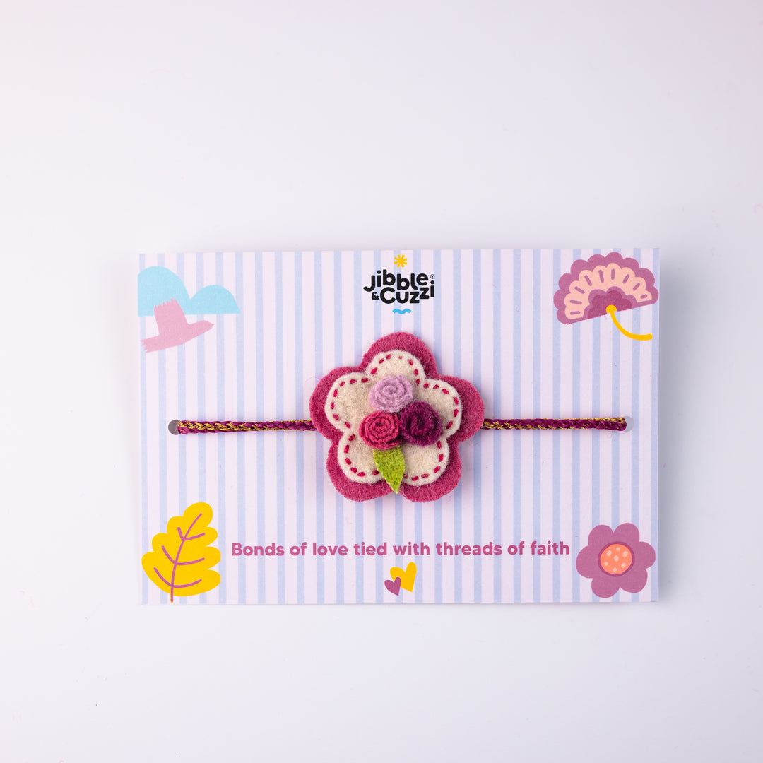 Floral Charm Rakhi Pack (Pack of 3)