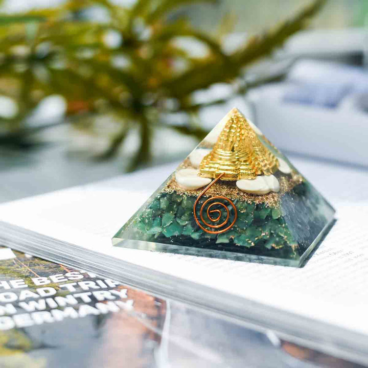 Green Orgone Pyramid