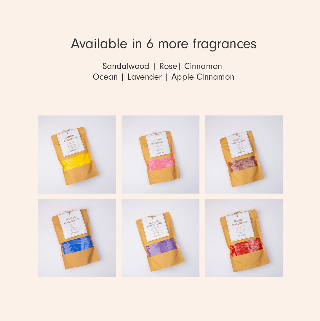 Scented Pearled Wax + 30 Wicks - Ocean