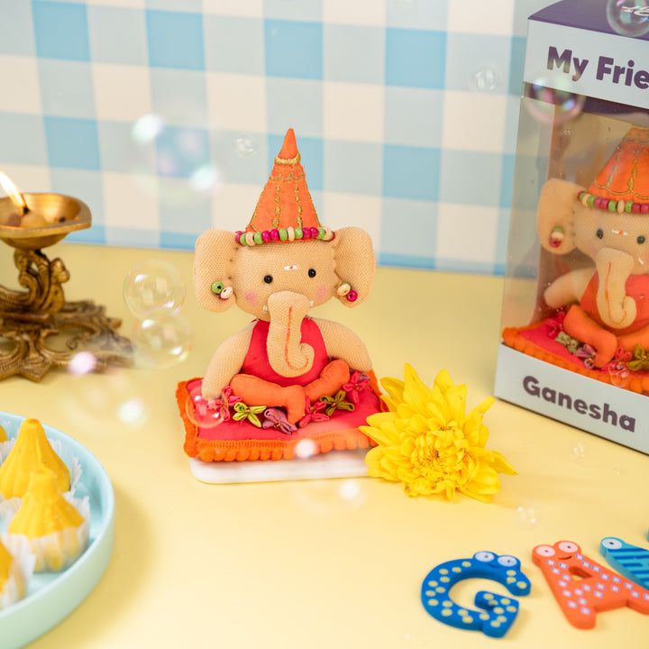 Ganesha Plush & Mermaid Rakhi Combo with Free Cadbury