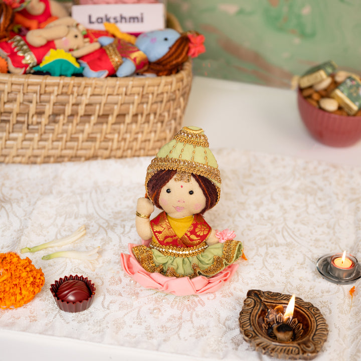 Lucky Lakshmi & Tiny Treasures Rakhi Combo with Free Cadbury