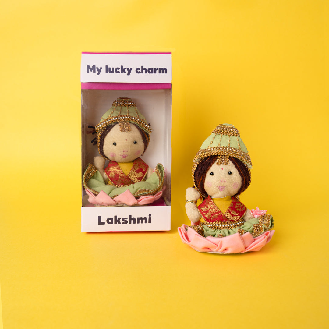 Lucky Lakshmi & Tiny Treasures Rakhi Combo with Free Cadbury