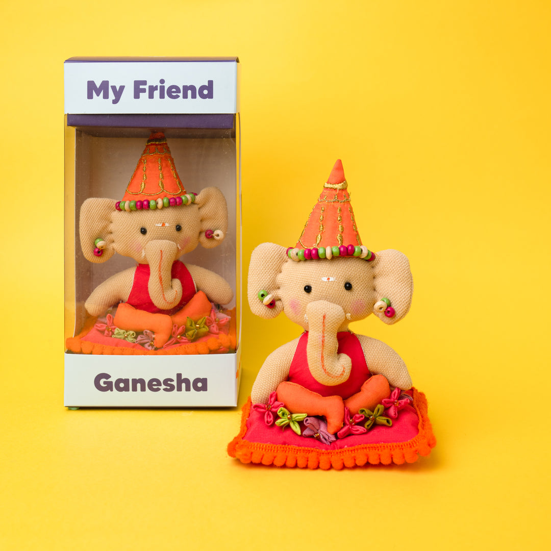 Ganesha Plush & Mermaid Rakhi Combo with Free Cadbury