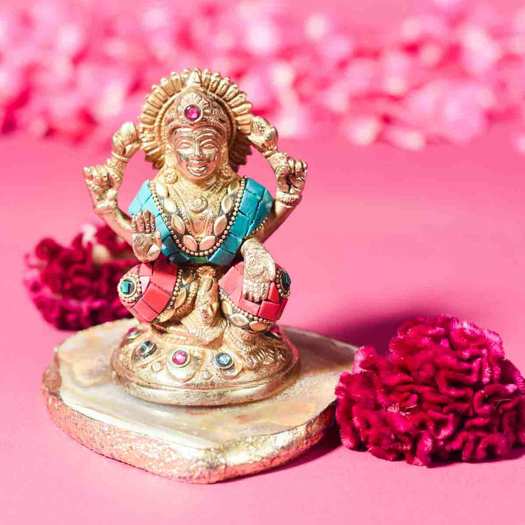 Lakshmi Goddess Brass Idol