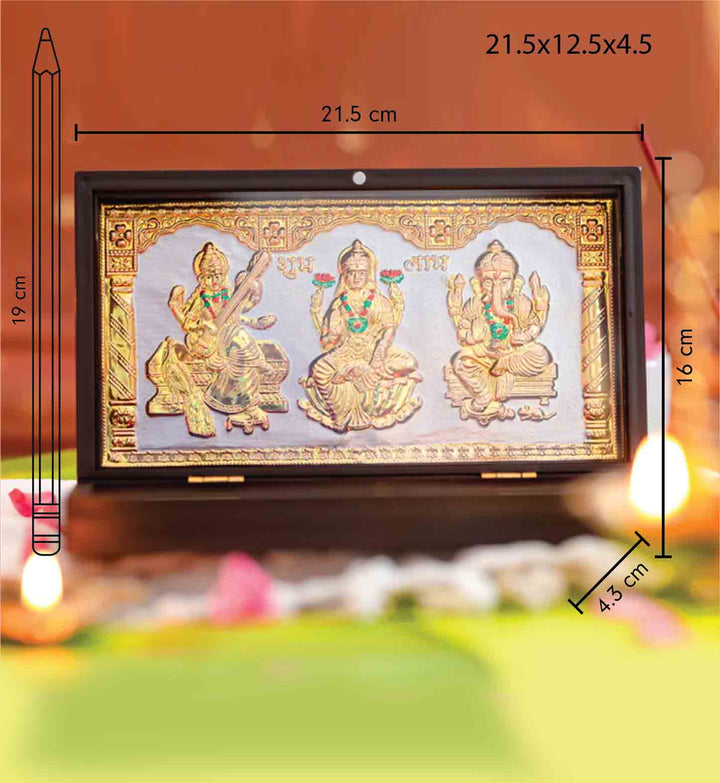 Lakshmi, Ganesh, Saraswati Pocket Temple (Big)