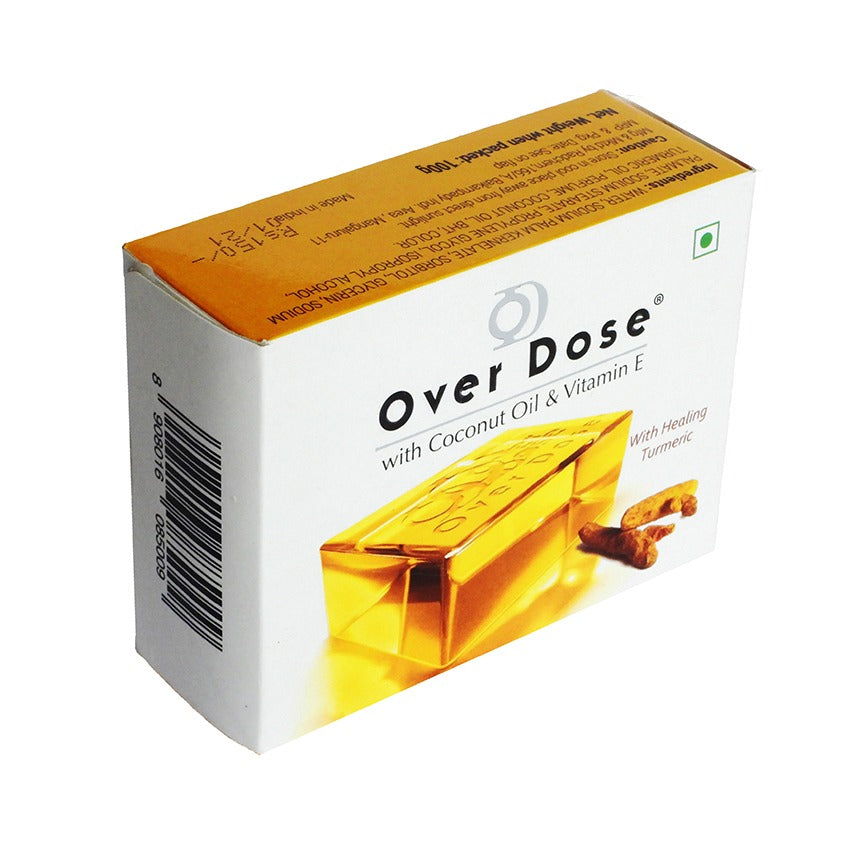 Over Dose Turmeric Transparent Soap (Pack of 6)