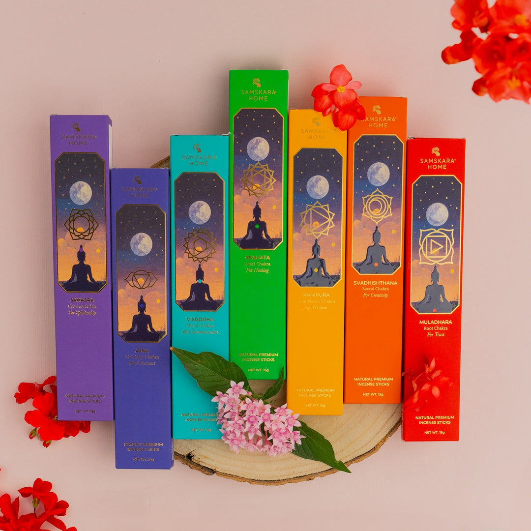 Chakra Incense Sticks Box (Set of 7)