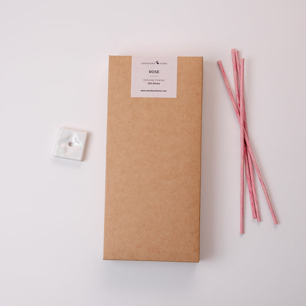 Rose Cellulose Incense Jumbo Pack 100 Sticks