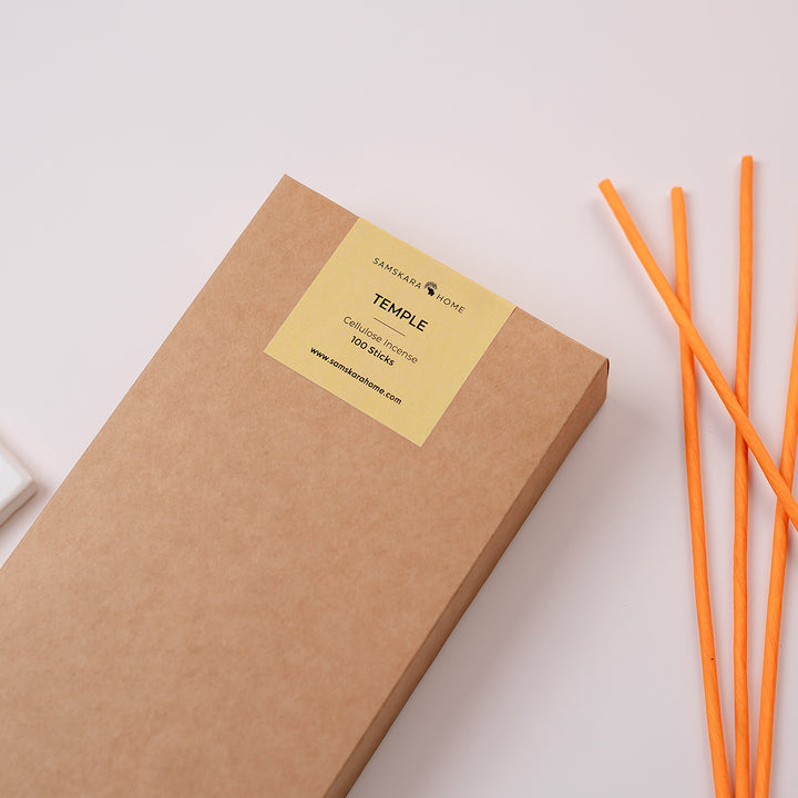 Temple Cellulose Incense Jumbo Pack 100 Sticks