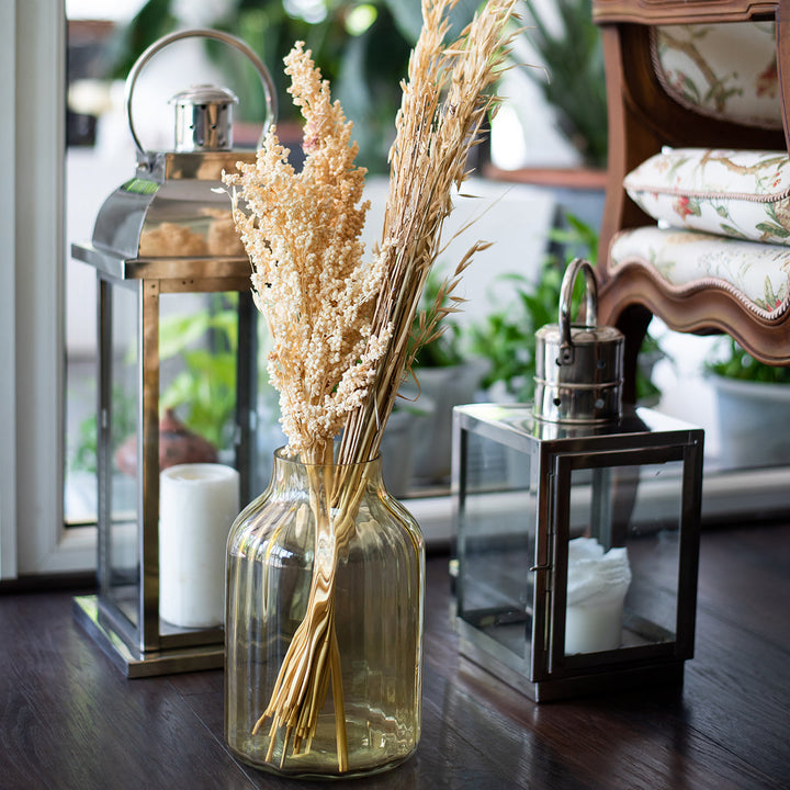 Sunny Yellow Glass Vase